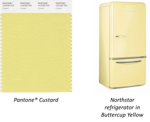 Northstar Refrigerator in Buttercup Yellow