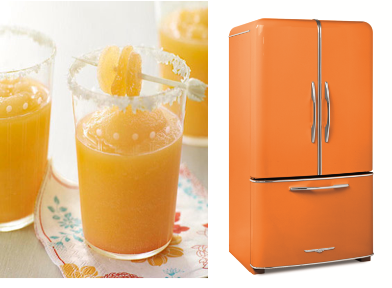 Orange Refrigerator