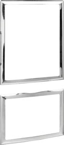 1896 Nickel door frames